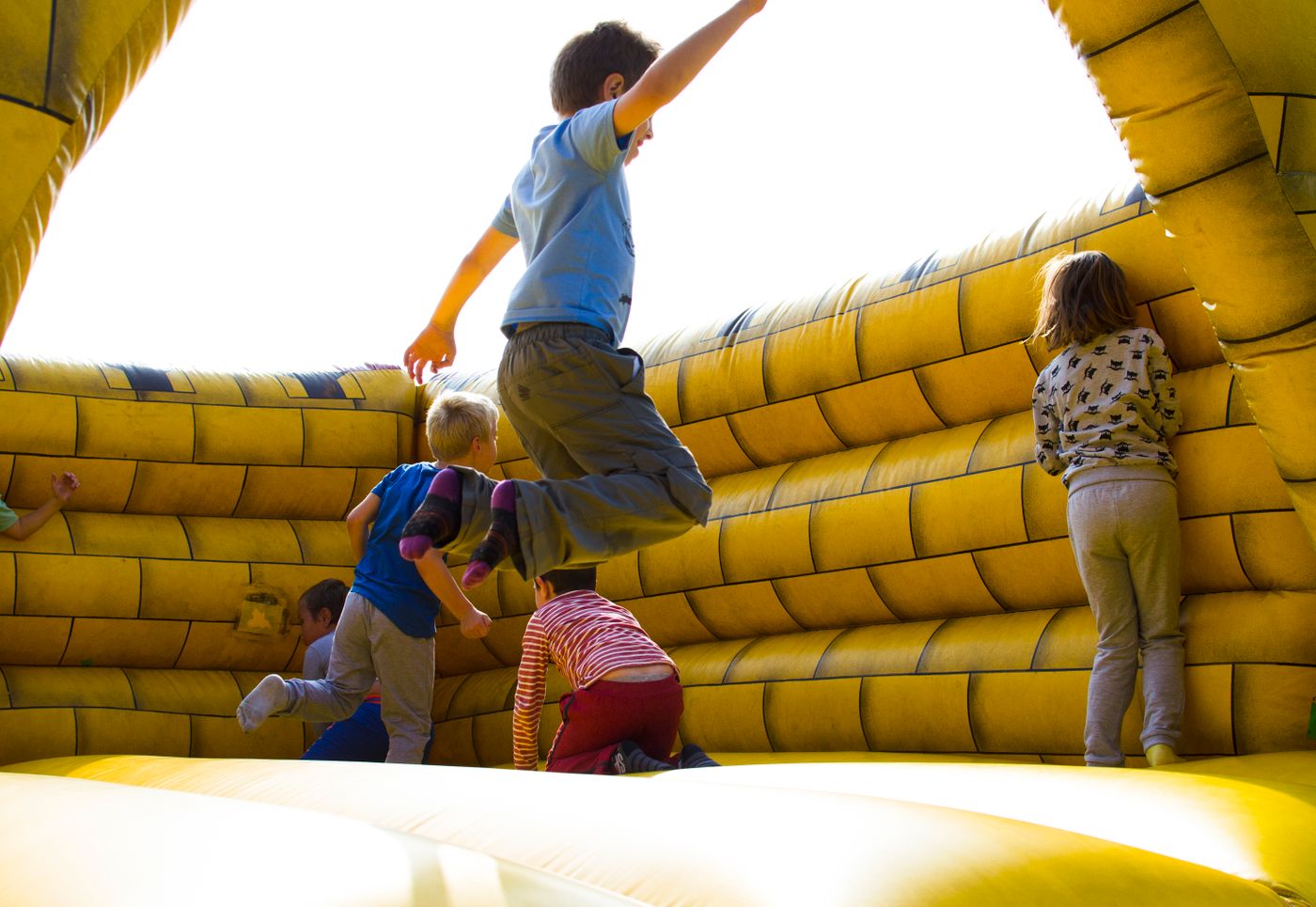 Hot air balloon toddler bounce house